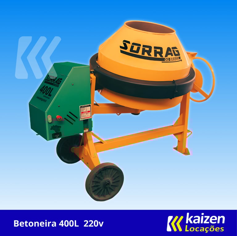 Betoneira 400L 220v | Kaizen Locações