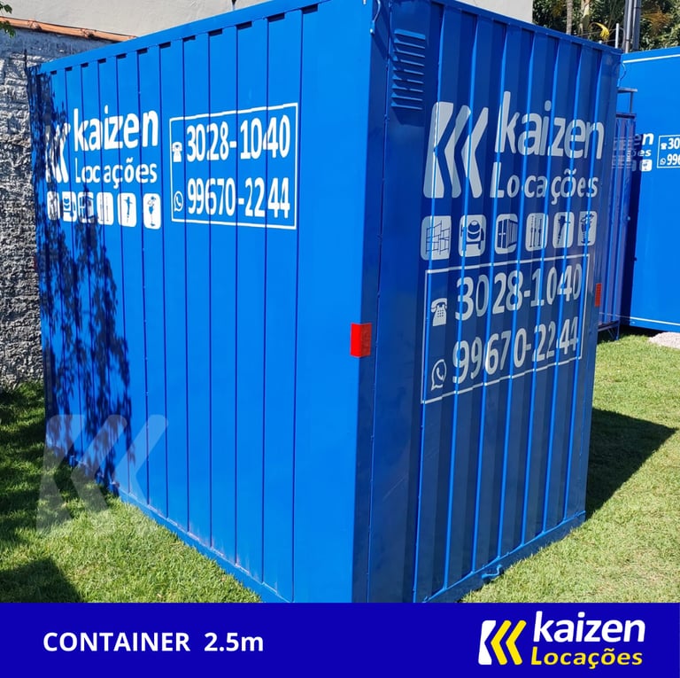 Container 2.5m | Kaizen Locações