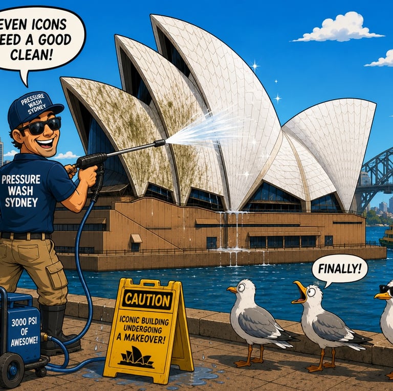 Pressure Cleaning the Opera House
