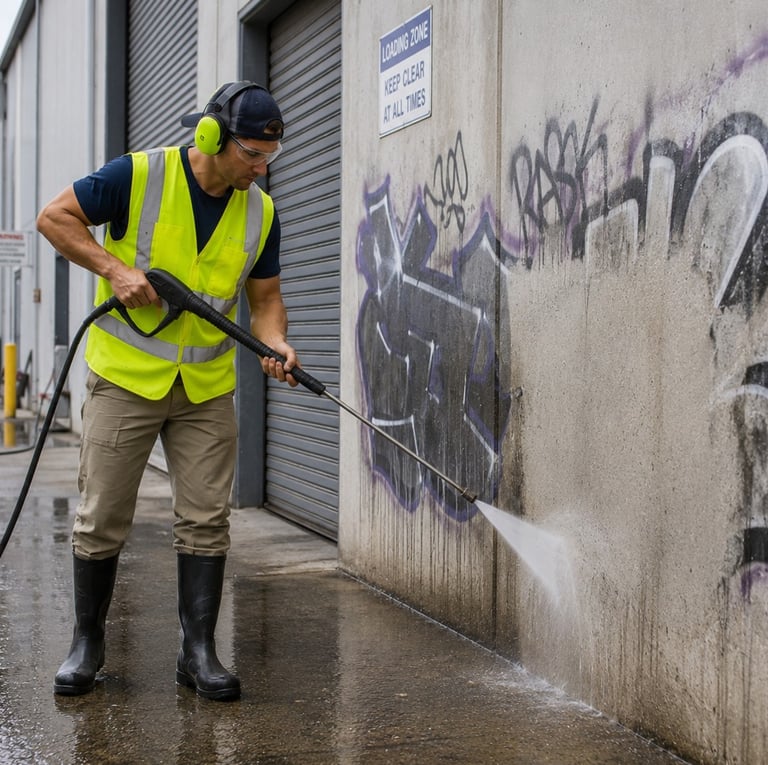 Pressure Cleaning Graffiti