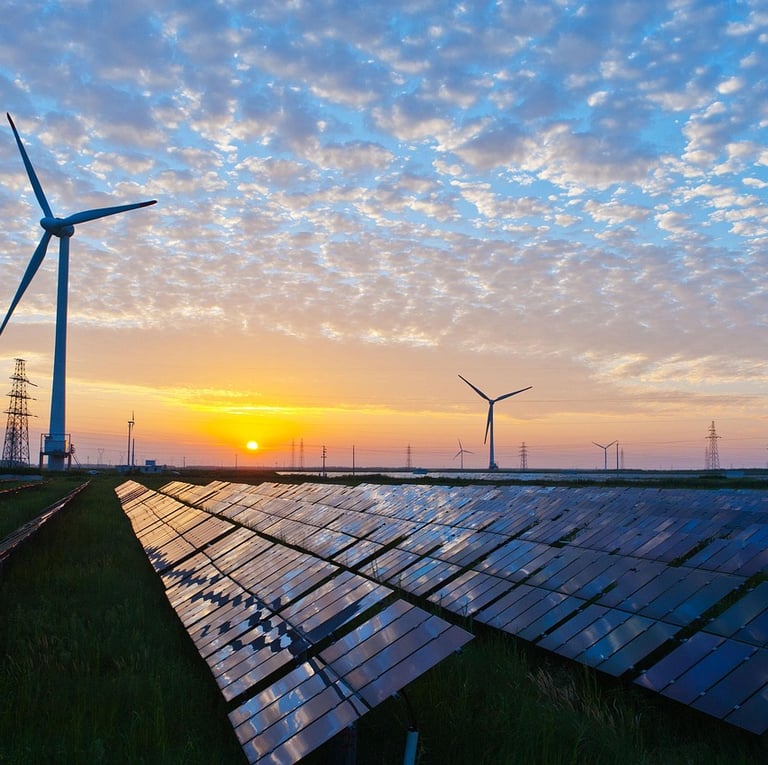 tribes capital a solar powered wind turbine in the middle of a field