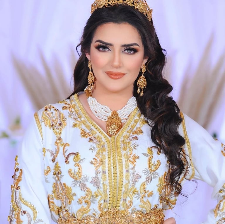 Caftan traditionnel marocain - caftan royal marocain - caftan marocain fait main - djellaba marocain