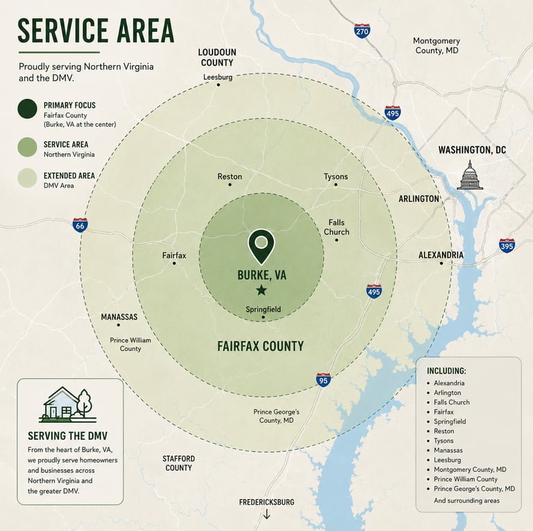 Burke Drainage & Landscaping_Service Area