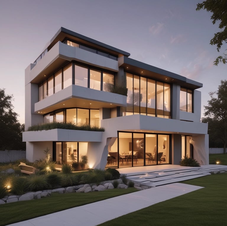 A smiling real estate agent handing keys to a happy new homeowner.