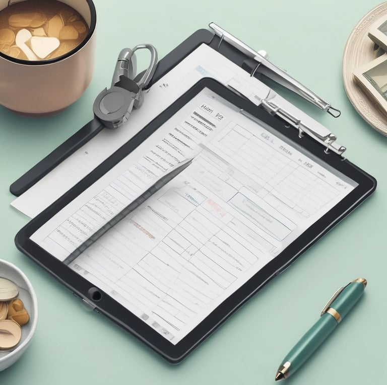 A user-friendly dashboard showing income distribution charts and automated insights.