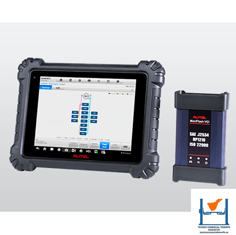 Autel MaxiSys MS909CV Diagnosis para Camiones y Maquinaria