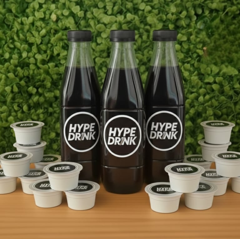 Hype Drink. 20 doses individuais. Uso prolongado. Menor custo por dose. R$ 750