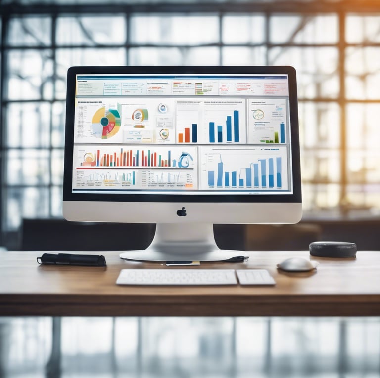 laptop computer on glass-top table