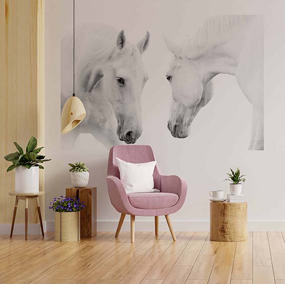 Living Room Horses Print