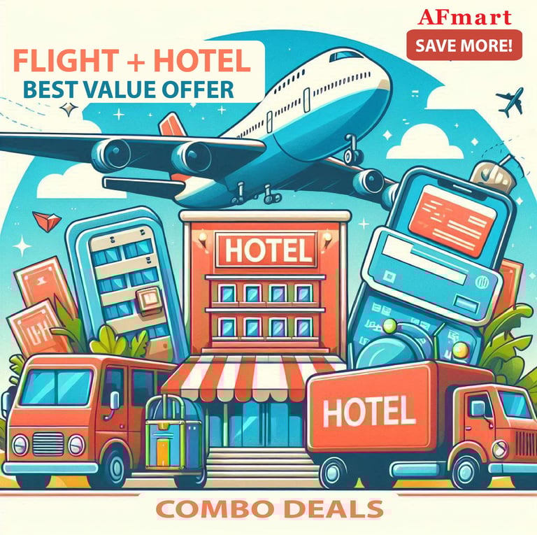 BOOK FLIGHT PLUS HOTEL COMBO