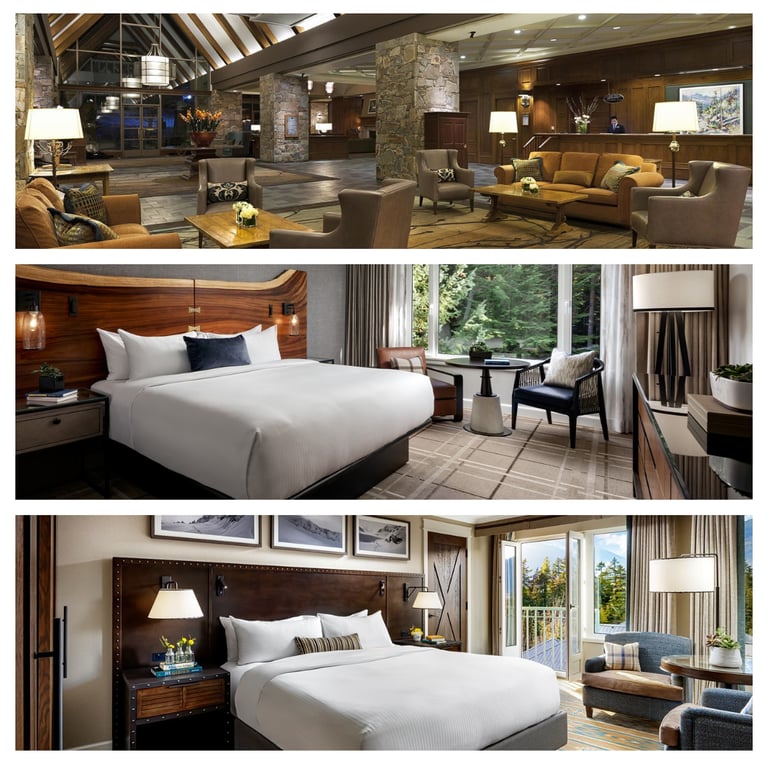 Fairmont Chateau Whistler hotel furniture for lobby and bedroom