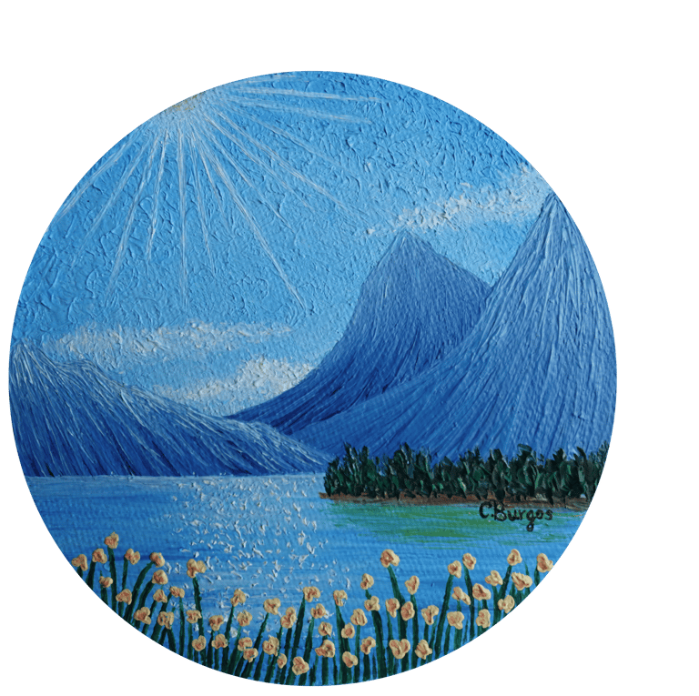 Cuadro Un lago italiano