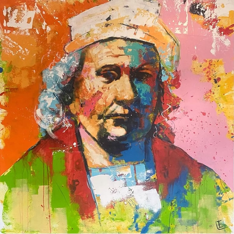 Rembrandt 100 x100 cm.
