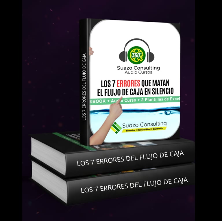 Portada del ebook 'Los 7 errores que matan el flujo de caja en silencio' de Suazo Consulting