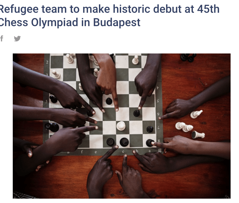 Refugee team to make historic debut at 45th Chess Olympiad in Budapest