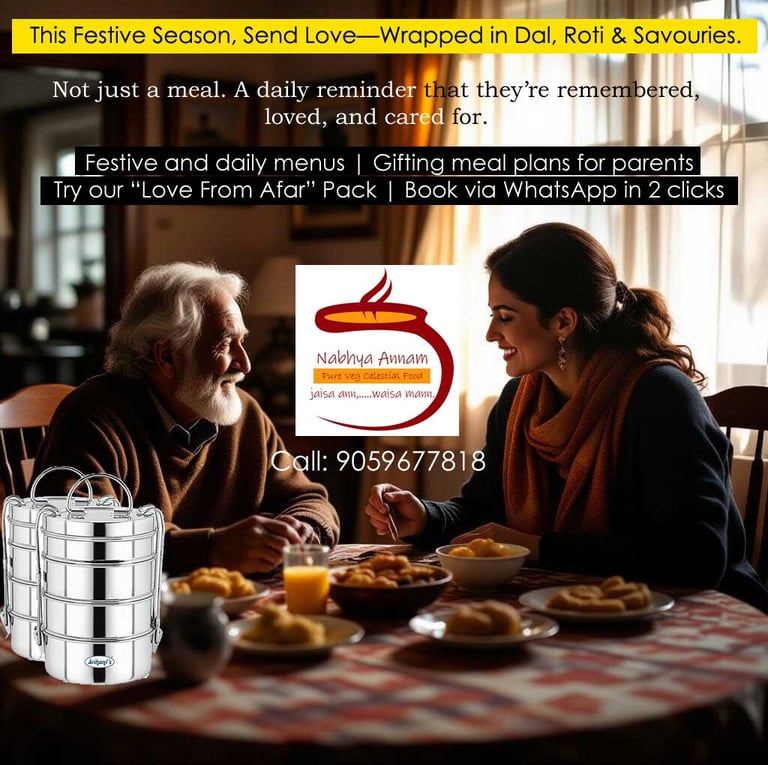 Festive Meal or Daily Meals by Nabhya Annam serves as a reminder that they are loved & cared for.