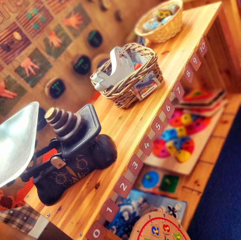 Digby village preschool curriculum, learning, counting, scales