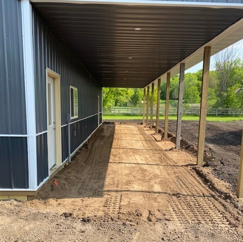 shed pad site grading