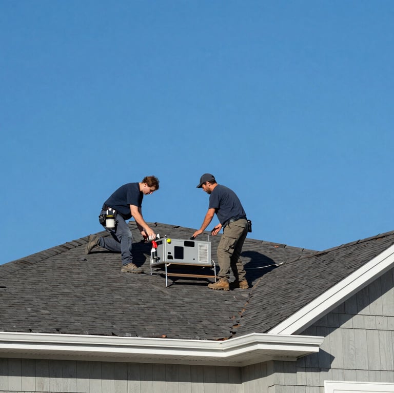 Roofing workers doing job Asphalt Shingle Roofing in Tyler, TX