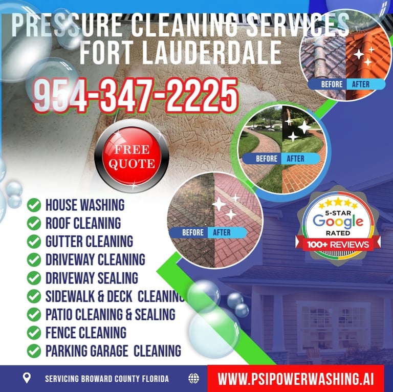 FORT LAUDERDALE PRESSURE CLEANING SERVICES