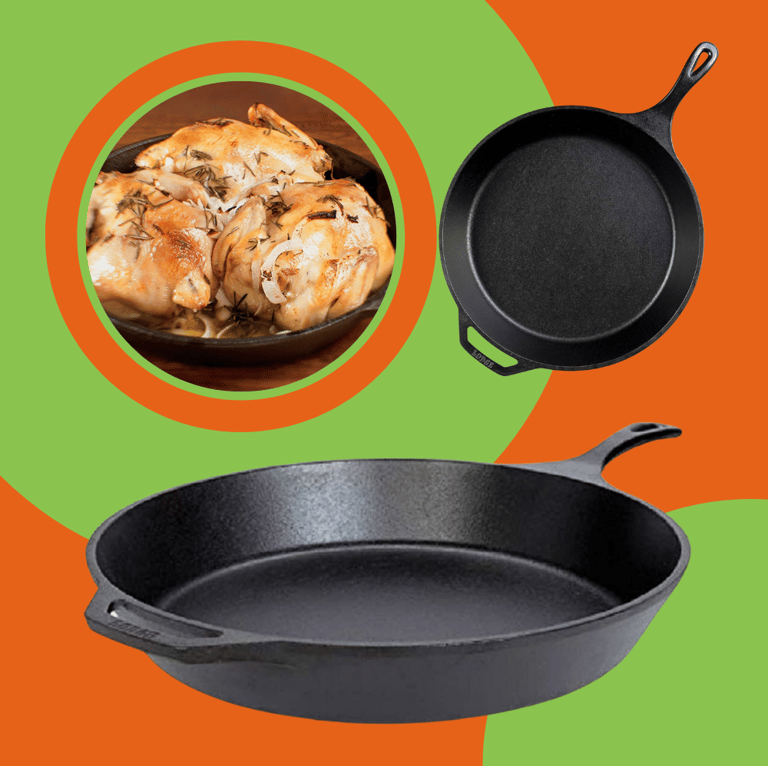 a paninized chicken with a skillet and a skillet