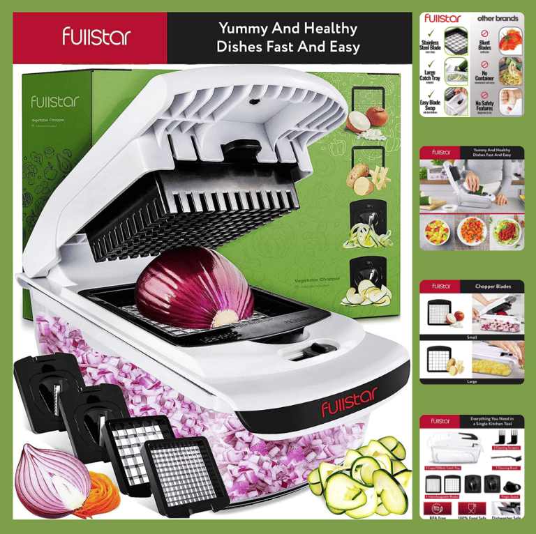 Pro Food Chopper - Slicer Dicer Cutter - Onion Chopper with Container - Fullstar Vegetable Chopper -