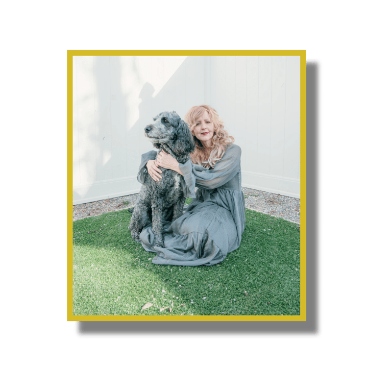 Melissa Joy with her dog Bella