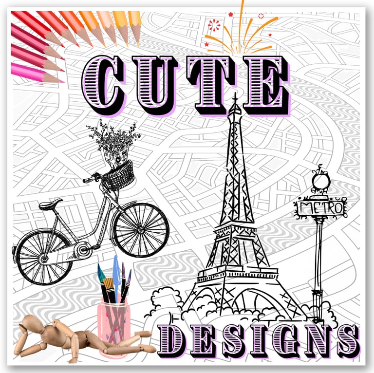 Category image for cute and easy to color adult coloring pages for relaxation