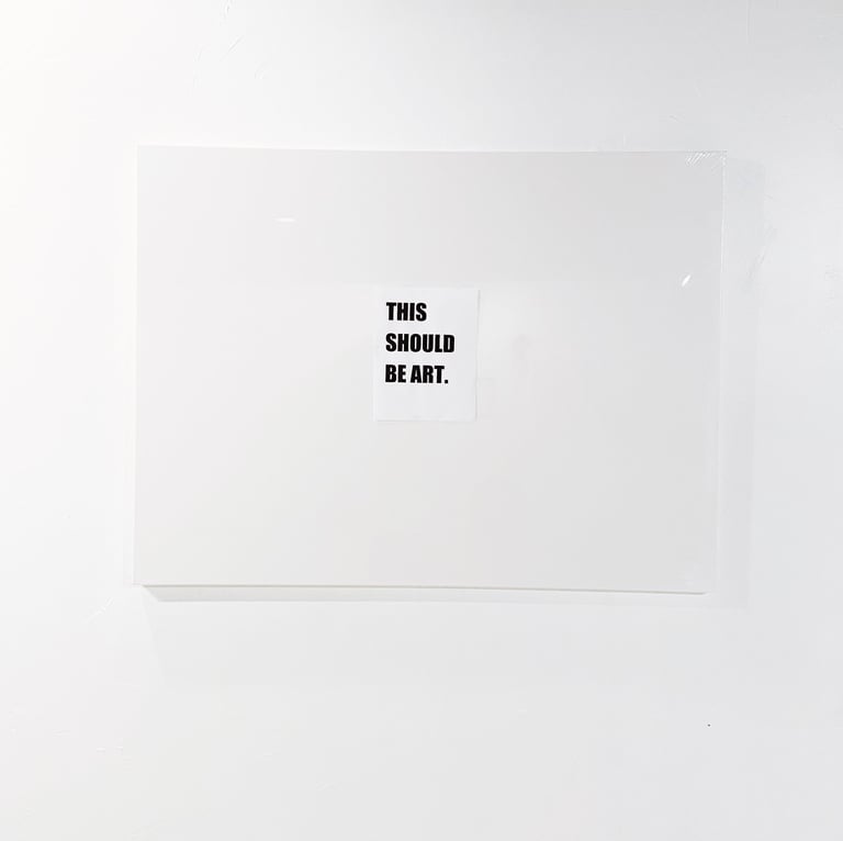 Contemporary art installation satirical piece by artist @LVF.LVX