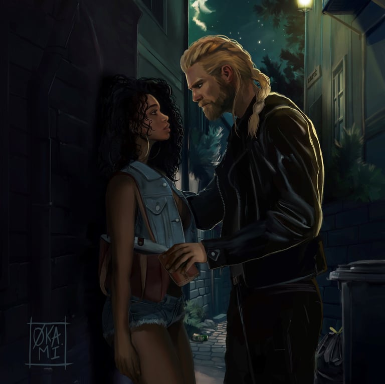 illustration badboy couple romance auteur