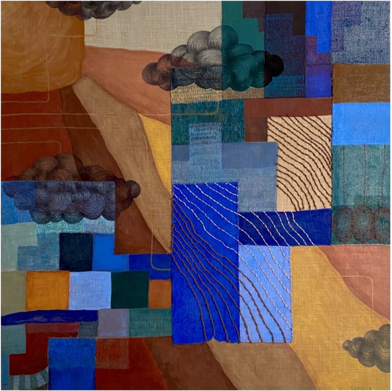 composition textile grand format