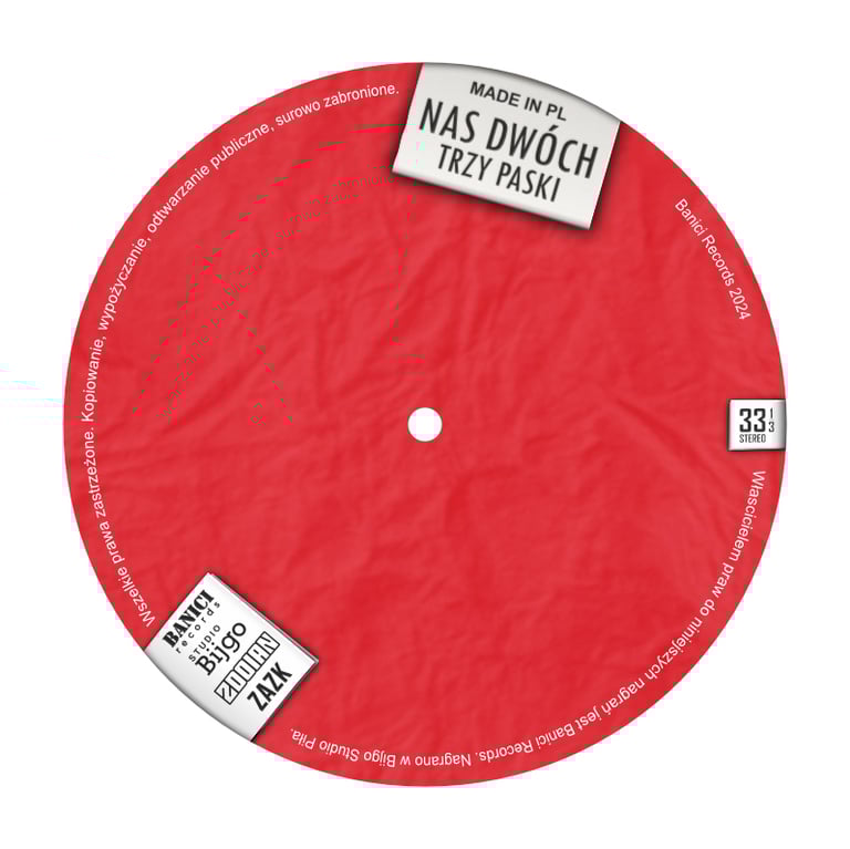 LP label design front