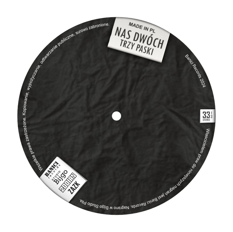 LP label design back