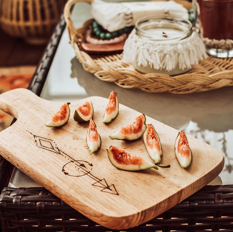 wooden food plate