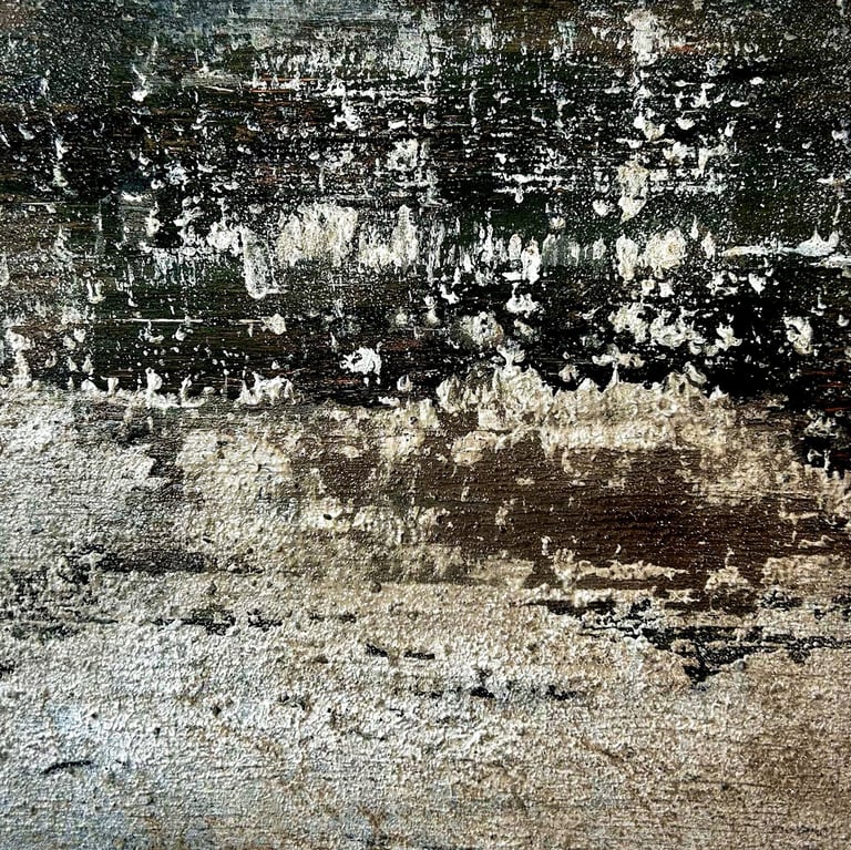 Mixed media abstract art. Landscape abstract. Laurence Moracchini Ditchling Studio.