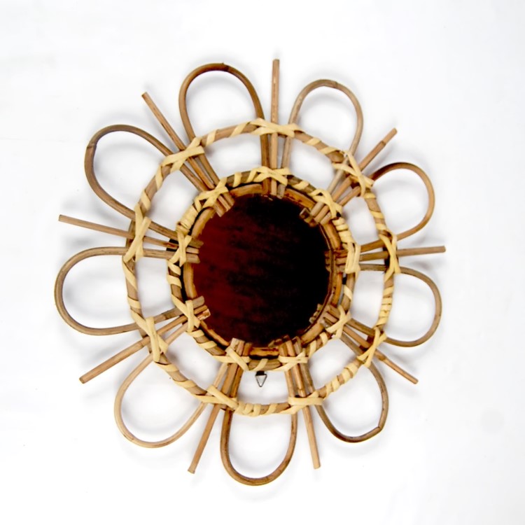 rattan mirrors