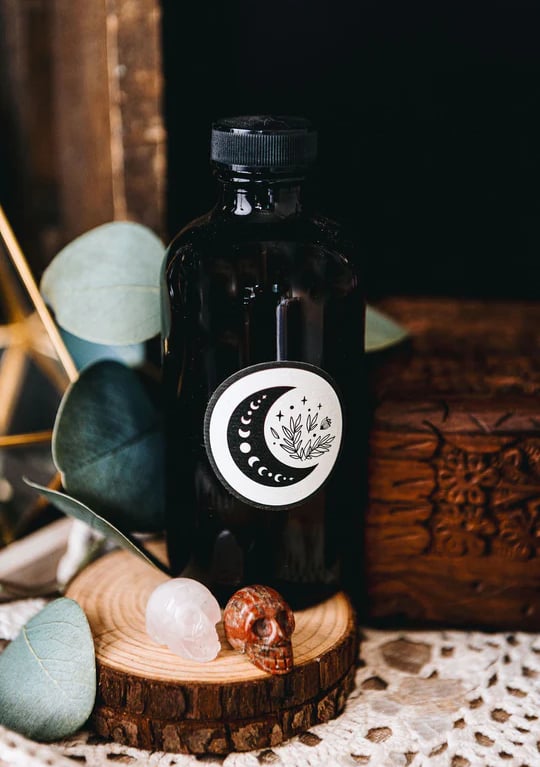 Moon Water Glass Bottle