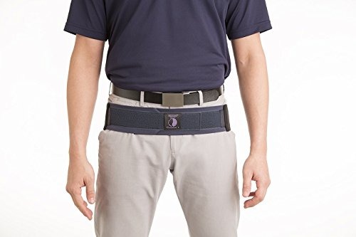 Man wearing Serola Sacroiliac Belt (SI belt) for back pain