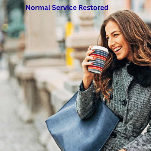 Normal service restored — embracing the simple joys of everyday life.