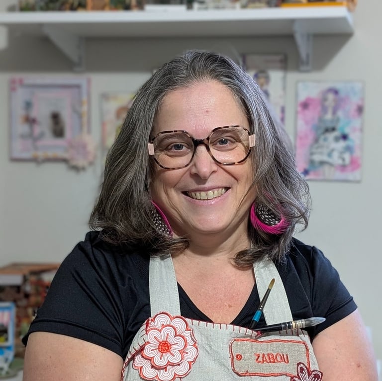 photo portrait de la créatrice artiste illustratrice française Zaboulittleworld