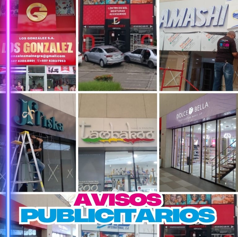 Fabricación Avisos publicitarios