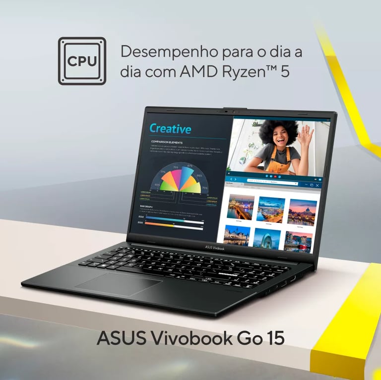 Notebook ASUS Vivobook Go 15 E1504 AMD RYZEN 5