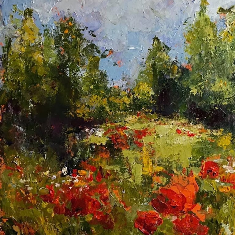 Italian Spring - Painting by Catherine Bagnell Styles