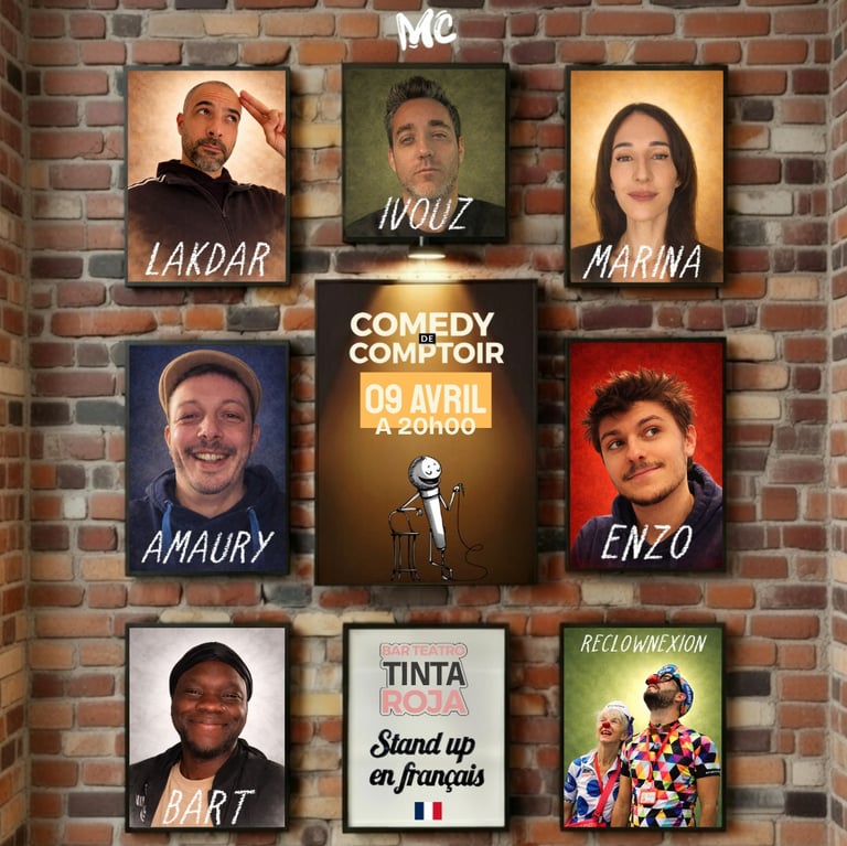 Cartel espectáculo Comedy de Comptoir