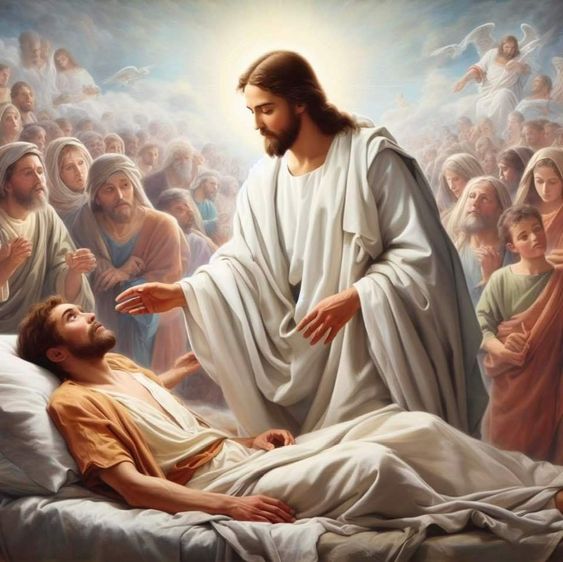 God healing a man