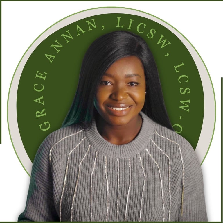 Grace Annan, bilingual therapist treating ARFID and body image concerns