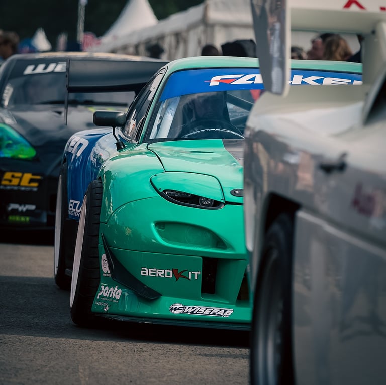 James Dean pro drifter at the Goodwood Festival of Speed