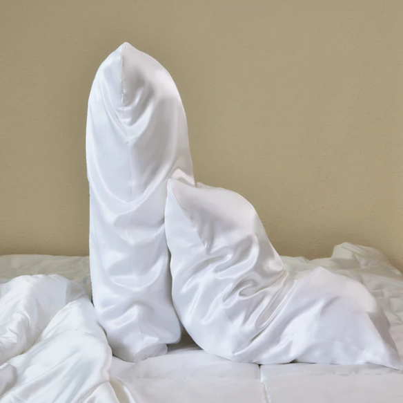 Promeed hydrating mulberry silk pillowcase, OEKO-TEX certified, reduces frizz and sleep creases