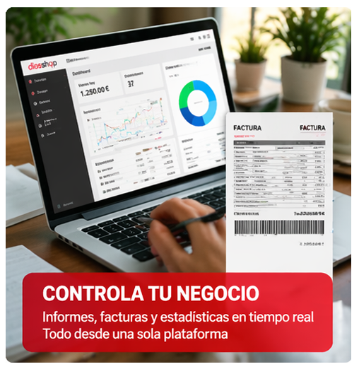 control de negocio facturacion estadisticas ventas tiempo real tienda España gestion comercial
