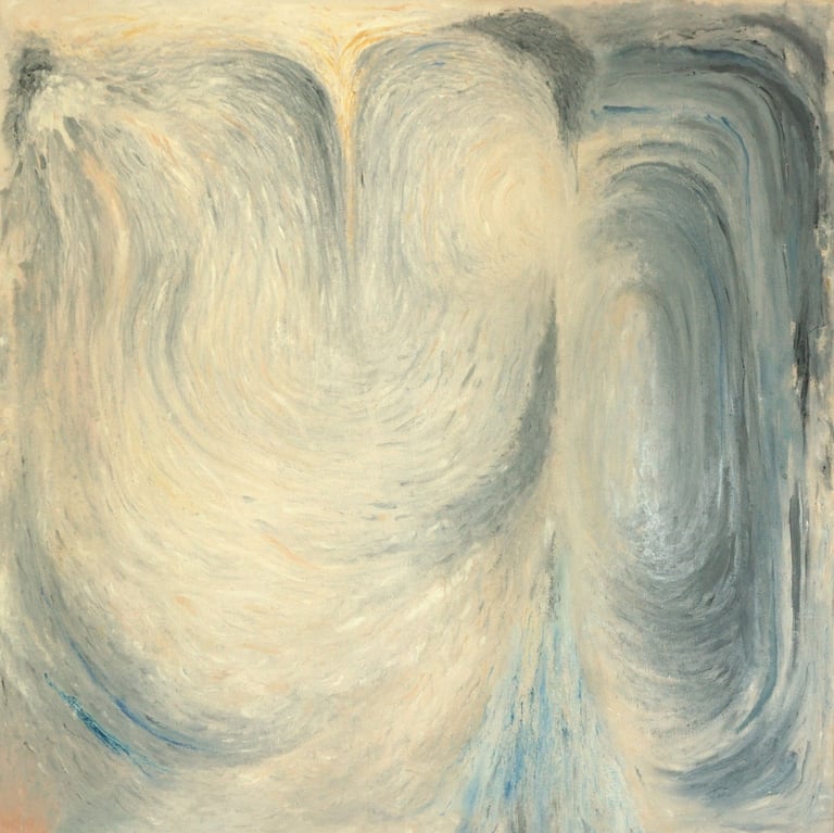 Cloudscape 2. Oil on canvas. 2020. 102 x 102 cms